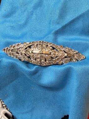 Coro Duette Separateable Rhinestone Brooch Pin Clip 1930's #206329139245